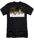 4 Coyote Hunting After a Fresh Snowfall Yellowstone National George Sanker Natureplcom T-Shirt