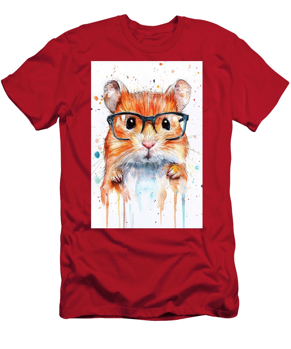 A Hamster Wearing Glasses Lowell Harann T-Shirt
