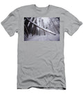 A Male Snowboarder Rides Up Snow Patrick Orton T-Shirt