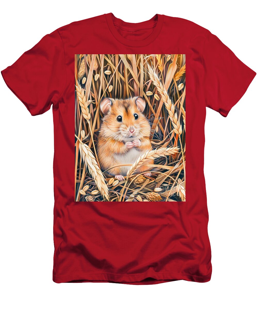 Field Hamster in Golden Grain Art Momente T-Shirt