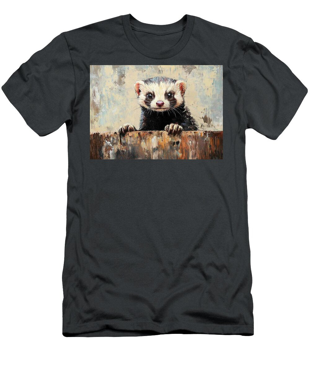 Ruby Ferret with Playful Personality Grover Mcclure T-Shirt