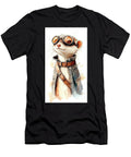 Stylish Ferret in Aviator Glasses Watercolor Portrait Clint Mclaughlin T-Shirt
