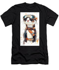 Watercolor Ferret Portrait with Aviator Glasses Clint Mclaughlin T-Shirt